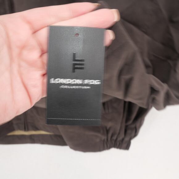 NEW London Fog Tall Men's 3XT Auburn Lightweight Golf Jacket  Dark Brown - Picture 7 of 13